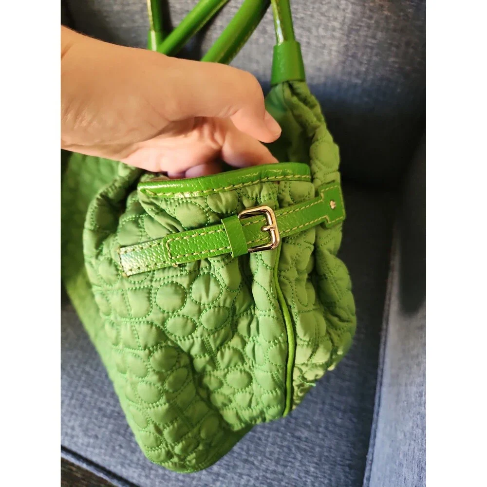 Kate Spade Green Quilted Shoulder Bag